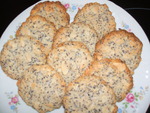 Кокосово-миндальное  печенье с маком постное