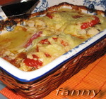 Рыба с помидорами и сыром