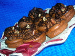 Сырно-шоколадные кексы с орехами и горьким шоколадом
