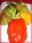 Вегетарианский ужин - основное блюдо ТРИКОЛОР и салат ВО САДУ И В ОГОРОДЕ (с посвящением)