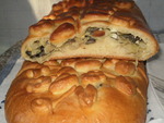 Кулебяка с грибами и капустой