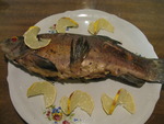 Рыба фаршированная овощами и плавленым сырком