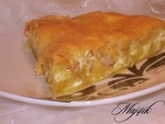Картофельный киш-пирог с креветками