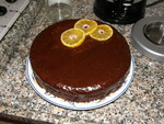 Шоколадный торт со вкусом апельсина