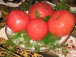 Бочковые соленые помидорки в исполнении мужа