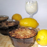 Лимонный крамбл с имбирем и изюмом