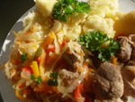 Дрожжевые галушки на квашенной капусте - Dampfnudeln auf Sauerkraut (baurliche Art)