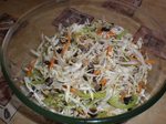 Салат с баклажанами и капустой