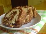шоколадно-кокосовый рулет
