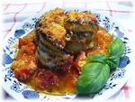 Melanzane alla parmigiana (баклажановые рулетики  с моцареллой)