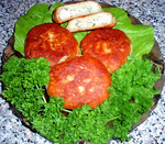 Пирожки с куриным фаршем и зеленью
