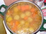 суп оранжевый с тыквой и фрикадельками