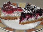 пирог творожно-маковый с ягодами