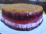 Фруктово - ягодный слоёный торт - желе