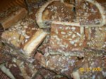 Песочный пирог с халвой
