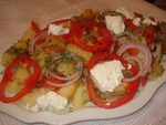 картофель запечёный по-гречески
