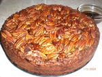 Овсяный пирог с киви и орехами
