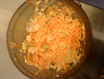 салат с корейской морковкой и крабовыми палочками