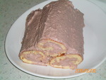 Шоколадно-ореховый торт рулет