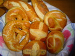 Булочки, вариант от брецелей (Brezeln)-Laugenbrotchen