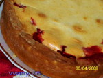 Сметанный пай с клубникой