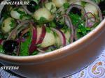 Марокканский картофельный салат с маслинами