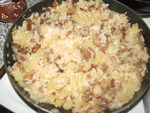 Филе индейки,жаренное с рисом и ананасами