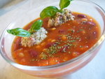 Томатный суп-пюре  с фасолью а la Cilli con Carne