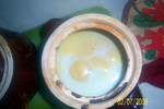 Яйца запечёные с луком