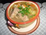 Мясной суп с машем и рисом(По мотивам машхурды)
