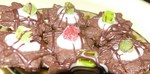 шоколадное печенье с орехами, кокосом и мармеладом