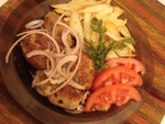 котлетки с маринованым лучком