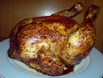 Запеченная маринованная курица