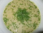 Суп из баклажанов с сыром