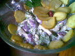 Салат из фасоли с петрушкой