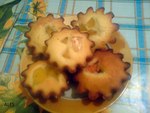 Творожные кексы с фруктами