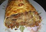 Штрудель с яблоками и орехами