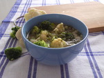 Суп из брокколи и цветной капусты