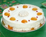 Торт зефирно-сливочный с фруктами