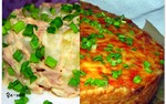 Семейный ужин: свекольный киш и простенький салат из тунца