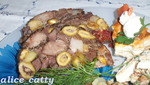 Мясо прессованное с фисташками, оливками и вялеными помидорами