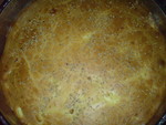 Пирог заливной с савойской капустой и яйцами