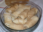 Блинчики фаршированные грибами и ветчиной
