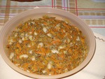 Салат из печени с фасолью (вариант)