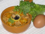 Запеченые яйца с лососевым соусом