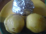 картофель фаршированный,запеченный