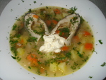Суп рыбный с огурцом