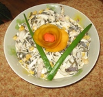 салат с дайконом и морской капустой