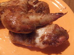 куриные крылья и голени в остром маринаде, жаренные на решетке