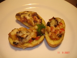 Картофель с грибами под сыром